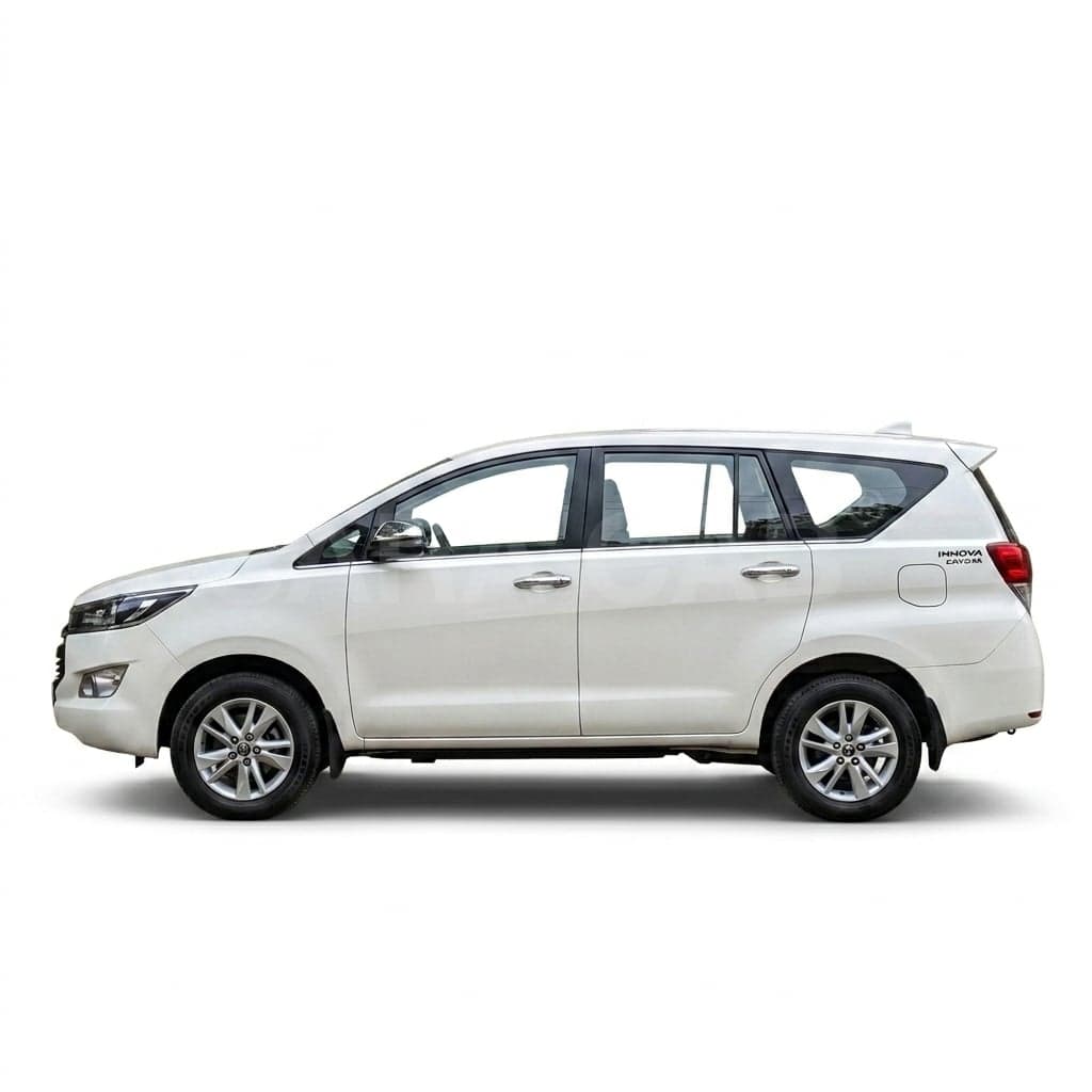 Toyota Innova Crysta premium MPV available for chauffeur-driven rental with SARA CAB