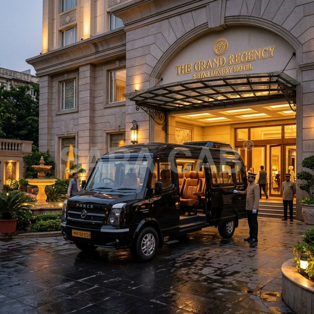 Force Urbania 17 Seater Rental — 16 + 1 chauffeur-driven van